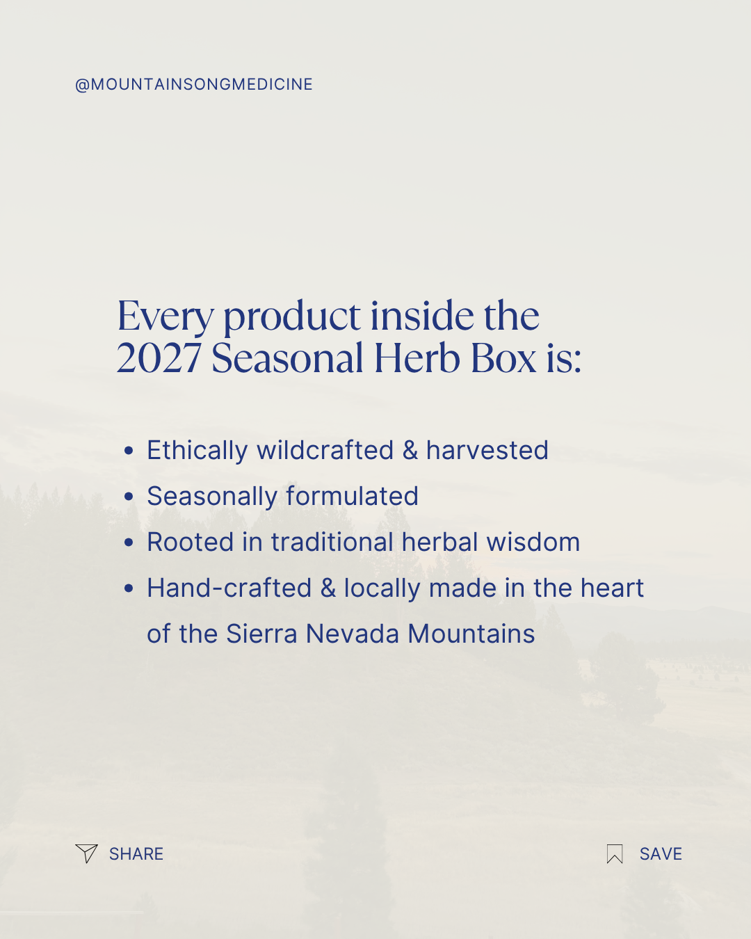 2027 Seasonal Herb Box Subscription