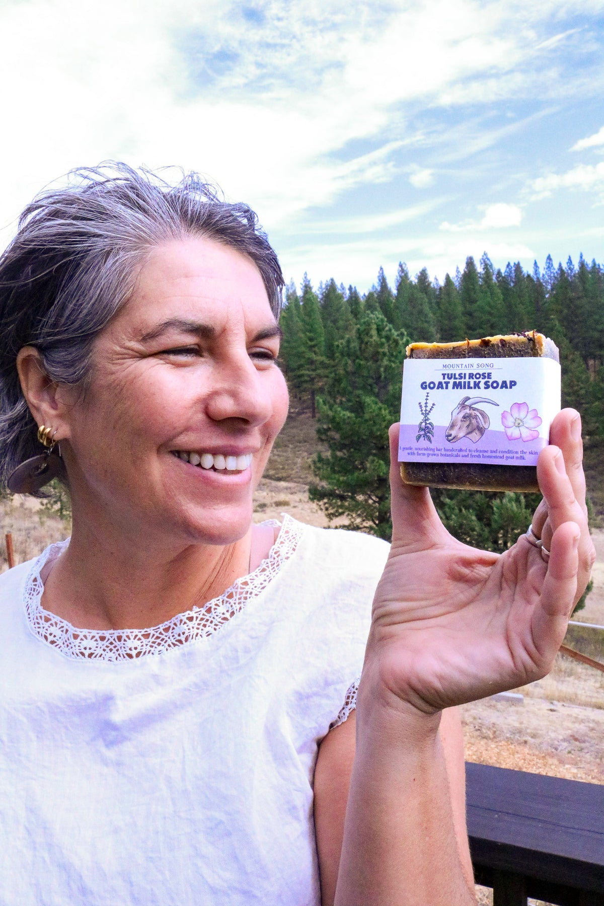 Tulsi Rose Goat Milk Soap