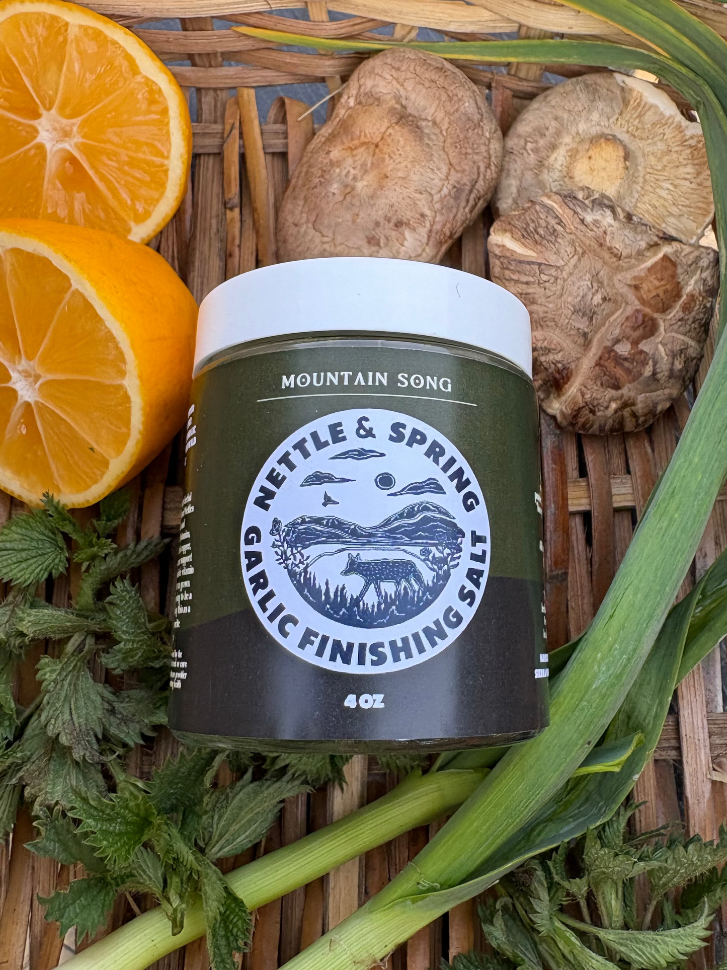 Spring Garlic & Nettle Finishing Salt