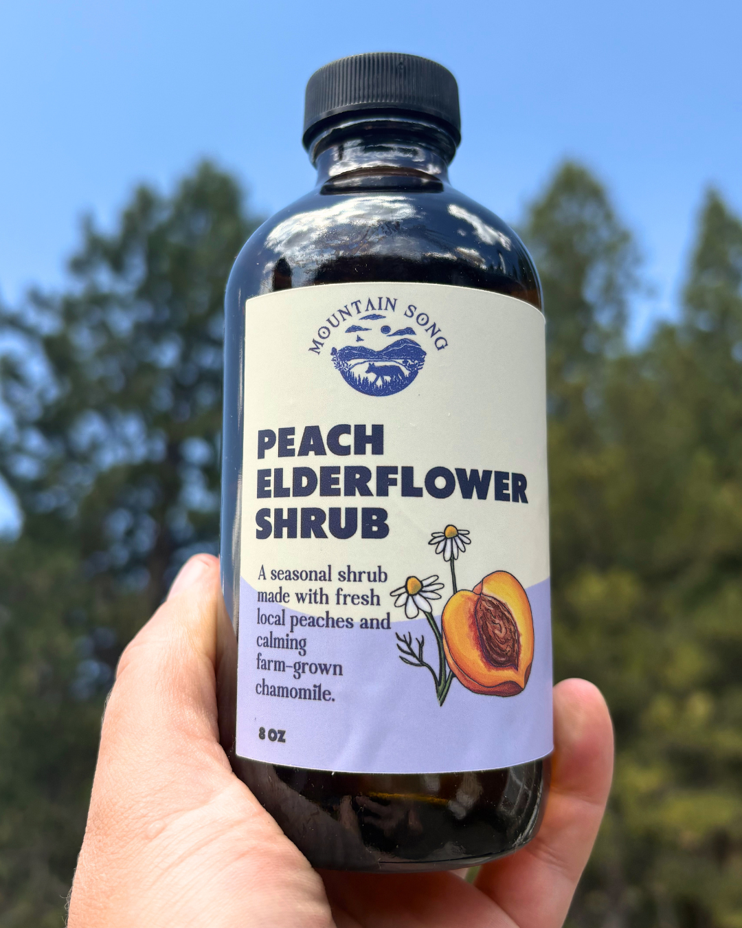 Peach Elderflower Shrub