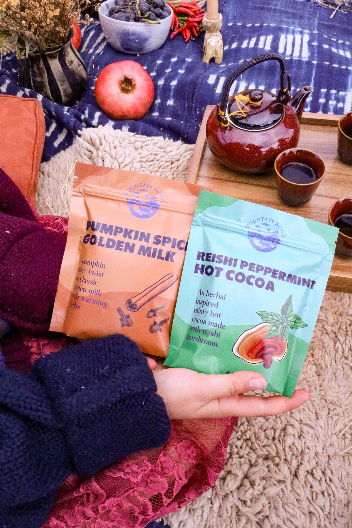 Reishi Peppermint Hot Cocoa