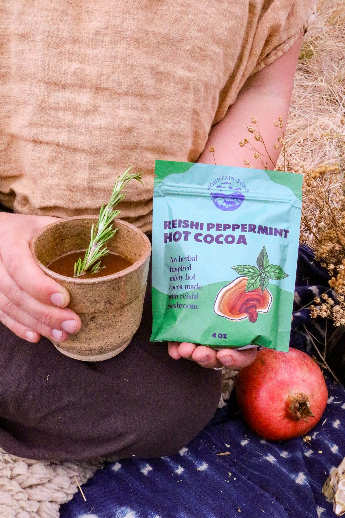Reishi Peppermint Hot Cocoa